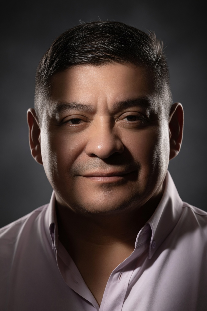 Dr. Pedro Loredo, MD, triple board-certified hand surgeon, dramatic professional portrait